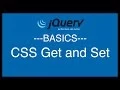 jQuery Basics Tutorial 18 - CSS Get and Set