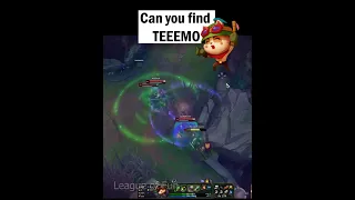 Can you find TEEMO #shorts #leagueoflegends #leagueoflegendsmemes