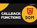 44 Callback Function a brief introduction about it in addEventListener method - DOM