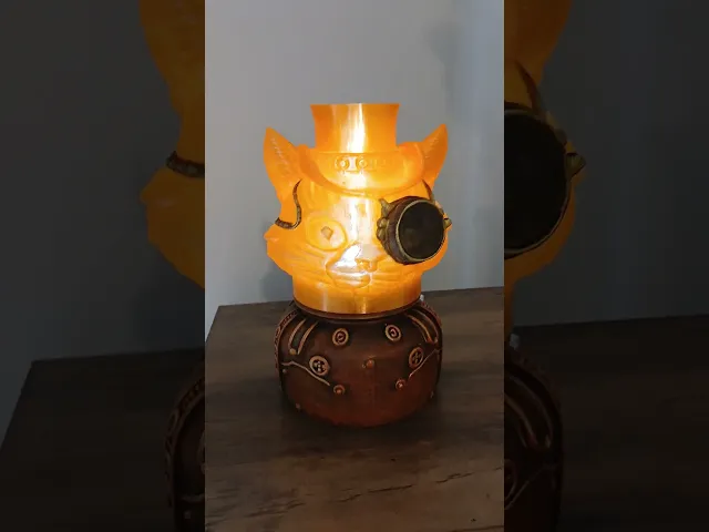 Steampunk Cat Lamp video thumbnail