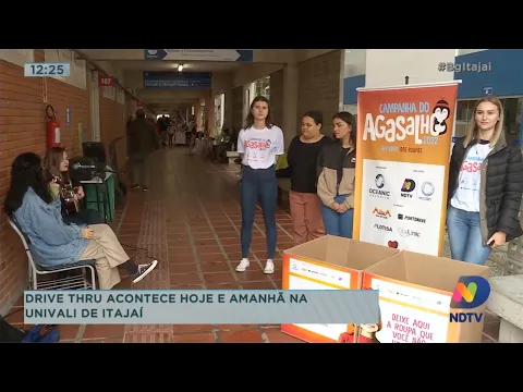 Drive thru acontece hoje e amanhã no bloco F2 da Univali em Itajaí