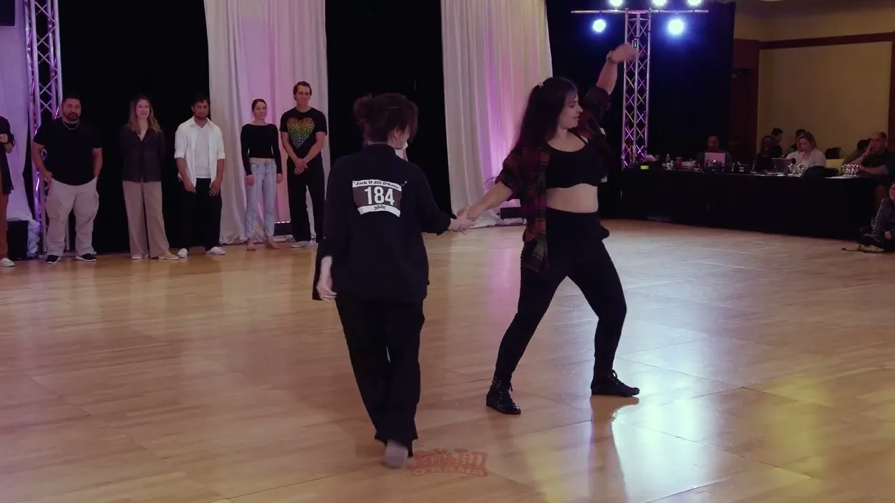 Kristen Wallace and Nadia Qutaishat - 4th place Advanced Jack&Jill Finals - Jack&Jill O'Rama 2025