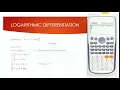 Solve Logarithmic Differentiation In Seconds With Your Calculator