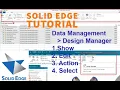 Solid Edge Design Manager Tutorial - How to Manage Files in Solid Edge