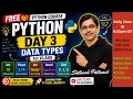 Python Day 3 Data Types Explained Free Class for Beginners Telugu Playlist In Description