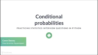 Python Tutorial Conditional probabilities