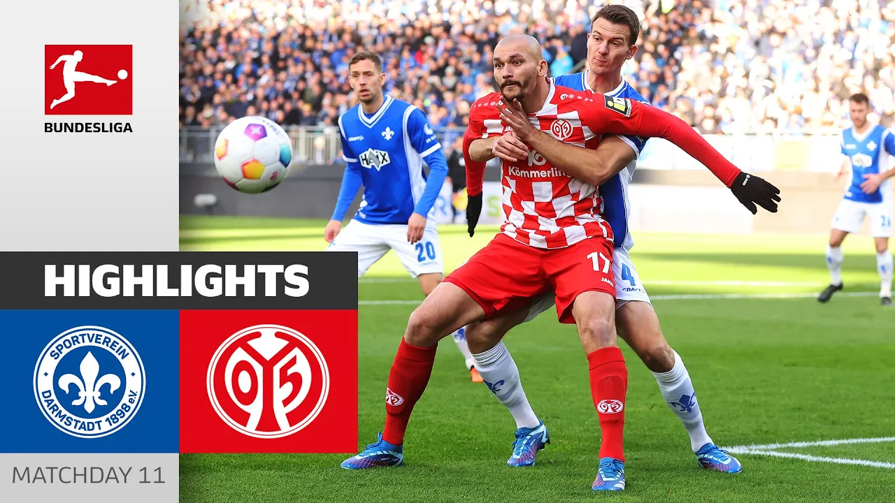 Darmstadt 98 - 1. FSV Mainz 05 0-0 | Highlights | Matchday 11 ...