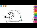 Mammoth Learning Colors Coloring Pages For Kids Kidzee Kiddie Kids