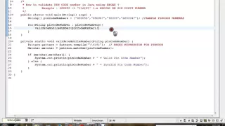 HOW TO VALIDATE PIN CODE NUMBER IN JAVA USING REGEX
