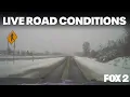 Live Winter road conditions in Metro Detroit Wednesday