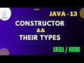 Constructors in Java Types of Constructors Java jawad aslam