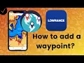 How to add a waypoint to Lowrance