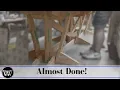 Creating Diagonal Supports for the Live edge Dining Table