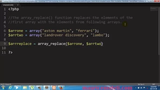 PHP array replace Function