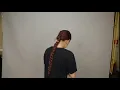 Ladies Haircut - Long red hair braid cut off short from the nape