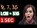 Find LCM in 3 Seconds Crazy LCM for Competitive Exams