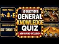 General Knowledge Variety Quiz New Rebus Round Included