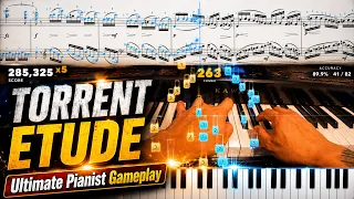 It's hard to get 100% accuracy on Torrent Etude... (Ultimate Pianist Gameplay)