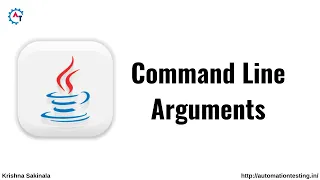 Command Line Arguments in Java Java Tutorial For Beginners How to Pass Command Line Arguments
