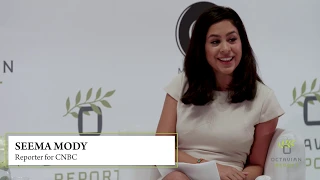 Paula Dobriansky and Seema Mody at the 2019 Octavian Forum