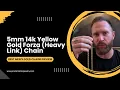 5mm 14k Yellow Gold Forza Heavy Link Chain Best Men s Gold Chains Review