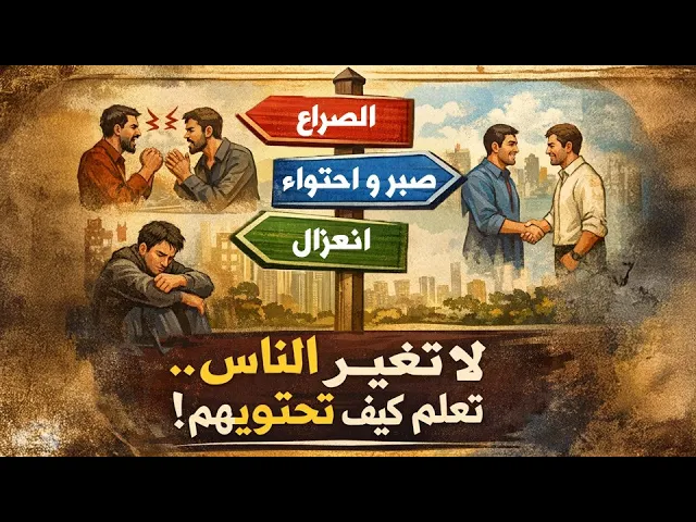 ⁣لا تغيّر الناس .. تعلَّم كيف تحتويهم ؟!!