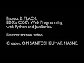 Project Demonstration CS50 WEB Project 2 FLACK