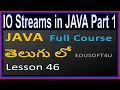 IO Streams in Java input output streams - Part 1