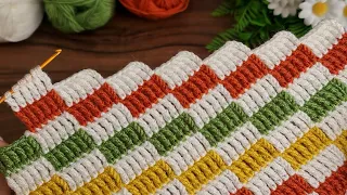 Super Easy Crochet Baby Blanket Zigzag Spike Pattern For Beginners- Tığ İşi Bebek Battaniyesi modeli