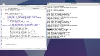 Example of C String Streams String Tokenizing