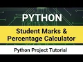 Python Program to Calculate Student Marks Percentage Beginner Friendly