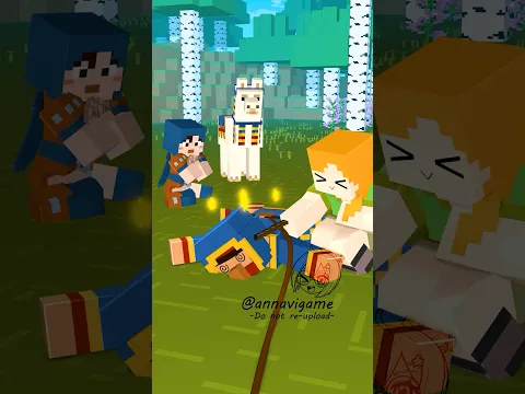 The Llama Finally Got Revenge🦙 #マイクラ #minecraftanimation ＃マイクラアニメ