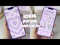 iOS16 purple pastel aesthetic customization widgetsmith tutorial
