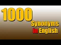 1000 Useful Vocabulary Super Useful Synonyms to Expand Your English Vocabulary