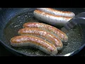 How to fry sausages properly in a pan Boil and Burn recipe - fry sausages in the pan to perfection