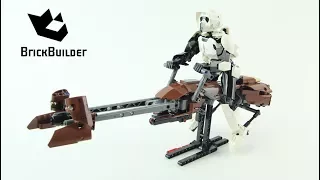 Lego Star Wars 75532 Scout Trooper & Speeder Bike - Lego Speed Build