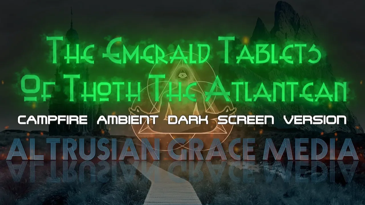 Emerald Tablets Of Thoth The Atlantean - Campfire Ambient Dark Screen Version