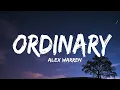 Download Lagu Alex Warren - Ordinary (Lyrics)
