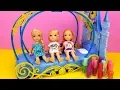 Download Lagu Sleepover at Cinderella ! Elsa \u0026 Anna toddlers - LOL surprise dolls - moj moj - coloring