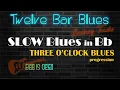 Three O' Clock Blues slow blues backing track in Bb