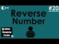 Reverse a Number C Program