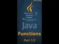 Java Functions Examples