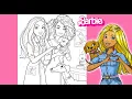 BARBIE I Want to be a Vet Coloring Page Color Barbie and Friends Veterinarian Doctor Barbie Dogs