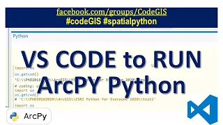 4 Arcpy ArcGIS and VSCODE PyGISW8