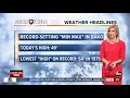 Record-setting lowest maximum temperature day in Bakersfield