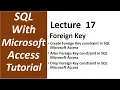 SQL with Microsoft Access 2016 Create Alter Drop Foreign Key constraint in SQL MS Access - 17