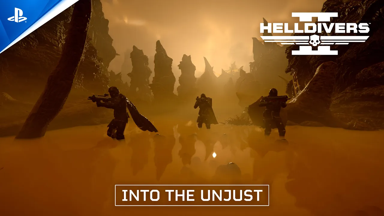 Helldivers 2 - Into the Unjust Launch Trailer | PS5 & PC Games