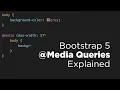 Bootstrap 5 Media Queries