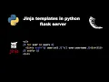 jinja templates in python flask server