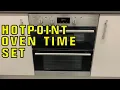 How to set the time on a Hotpoint Oven